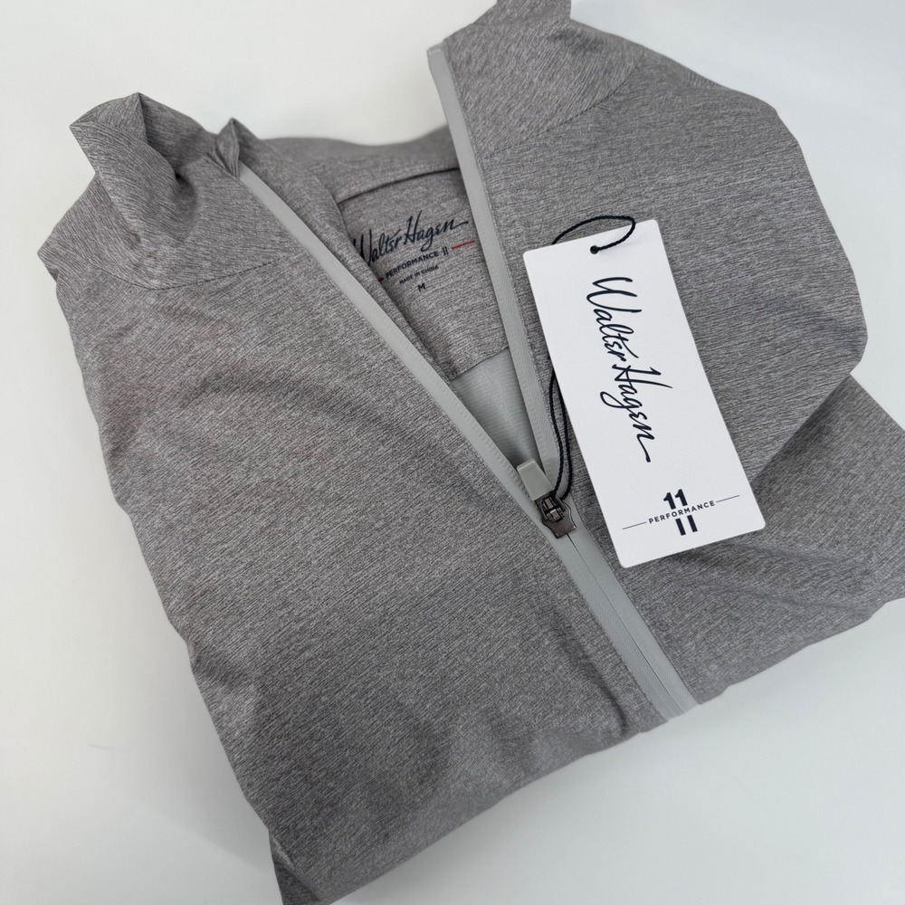 Walter Hagen Womens M Lightweight Grey Performance Waterproof Rain Jacket